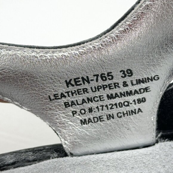 Alegria Sandals Kendra Leather T Strap Wedge Tile Me More Black Rocker US 9 EU39 - Picture 7 of 10